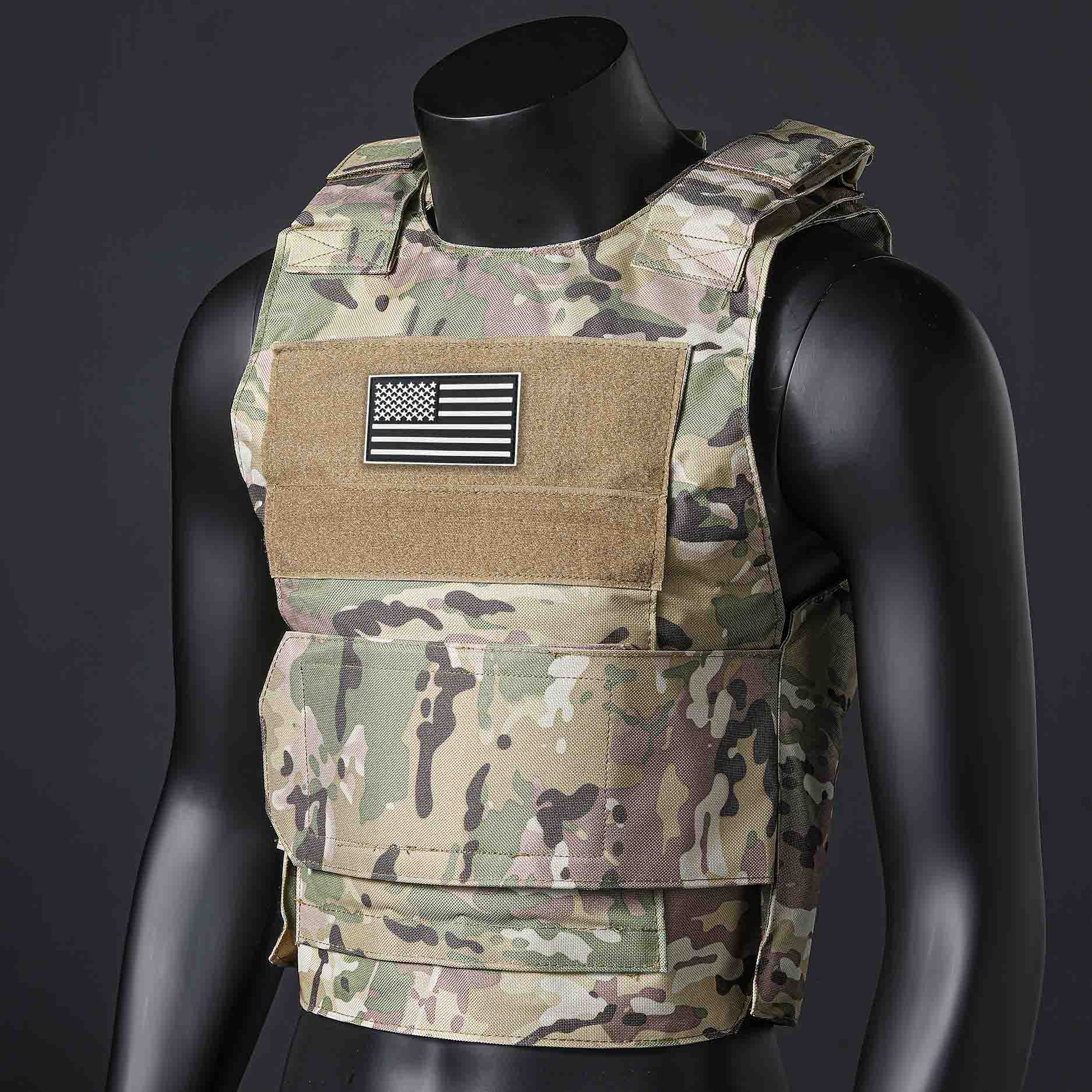 Crossfit Weight Vest - (Gift of American Flag) Quick Detachment