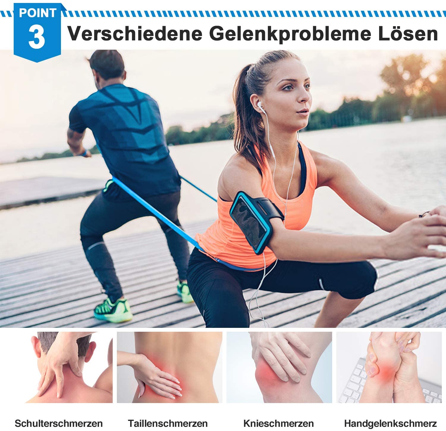 Elastic Fitness Bands 3Pcs Res - огляд і ціна Finger Tape Athletic