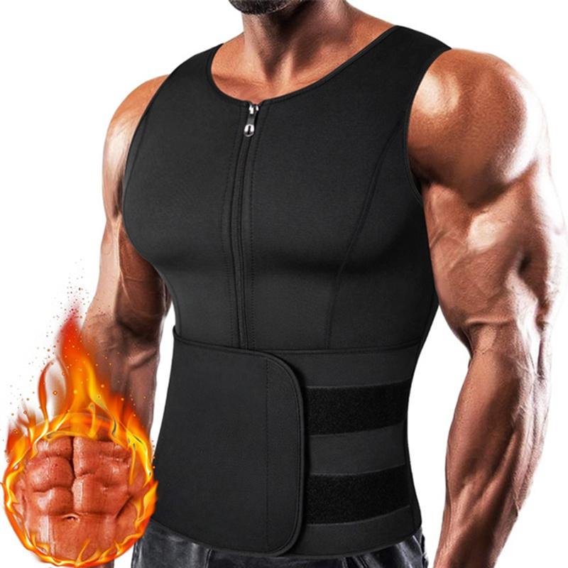 Men Neoprene Sauna Zipper Wais - огляд і ціна Crossfit Weight Vest