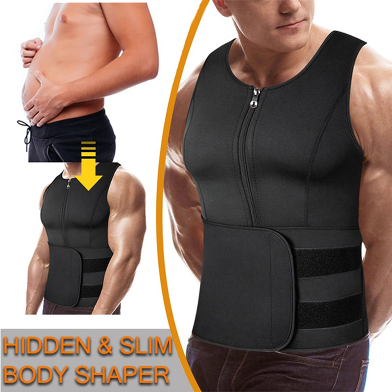 Men Neoprene Sauna Zipper Wais - огляд і ціна Crossfit Weight Vest