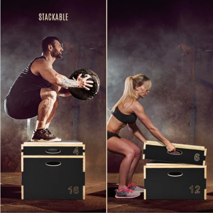 3 in 1 Wooden Plyo Box for Jum - огляд і ціна Box Jump Plyo