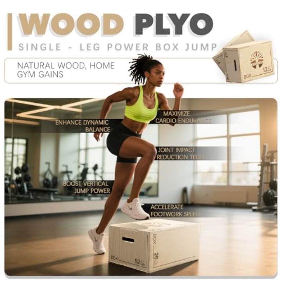 Plyo Box - 3-in-1 wood plyomet - огляд і ціна Box Jump Plyo